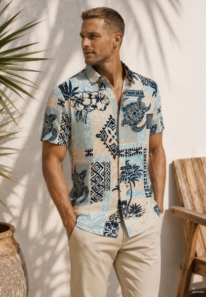 MSH KLTAHITI 1/2 allover printed