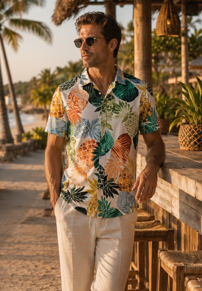 MSH KLPINEAPPLE 1/2 allover print